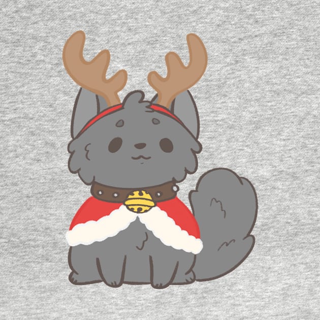 Christmas raindeer kitty by IcyBubblegum